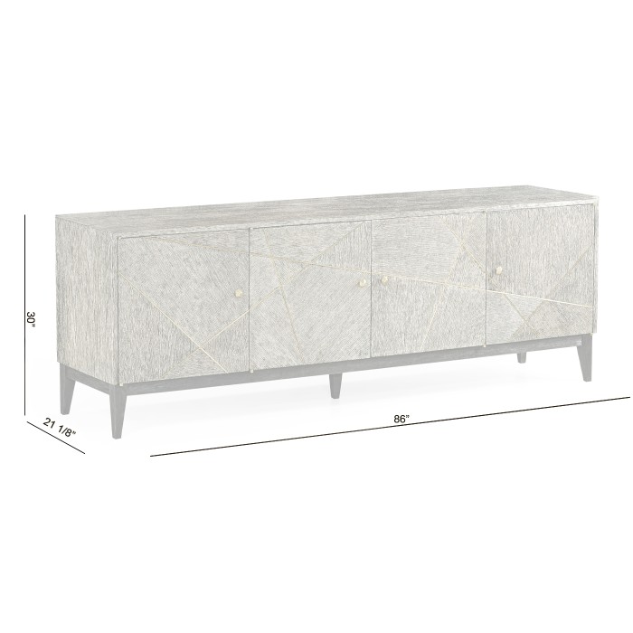 Geometric Entertainment Cabinet