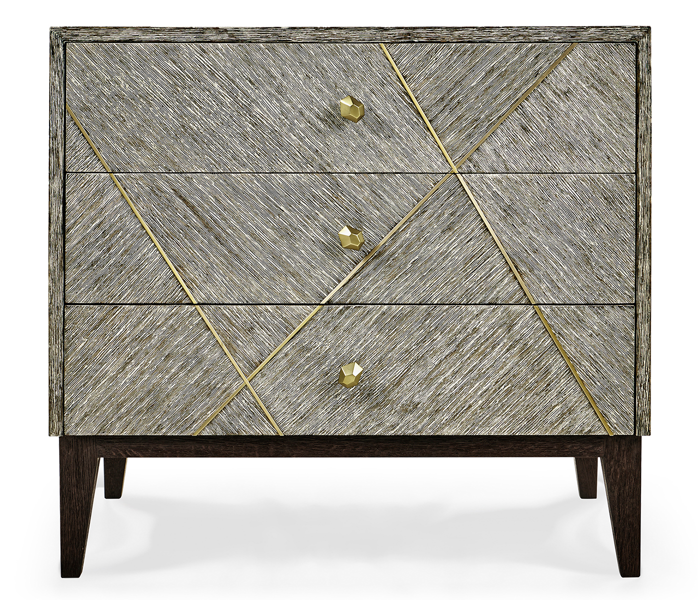 Geometric Transitional Bedside Chest