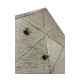 Geometric Transitional Bedside Chest