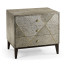 Geometric Transitional Bedside Chest