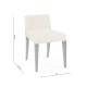 Geometric Dark Mocha Oak Vanity Chair