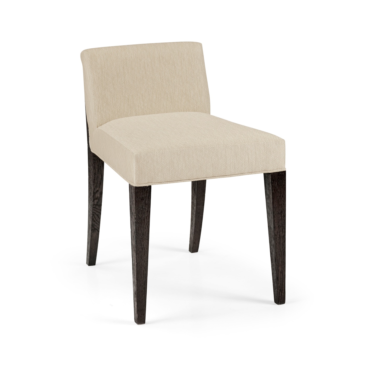 Geometric Dark Mocha Oak Vanity Chair