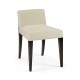 Geometric Dark Mocha Oak Vanity Chair