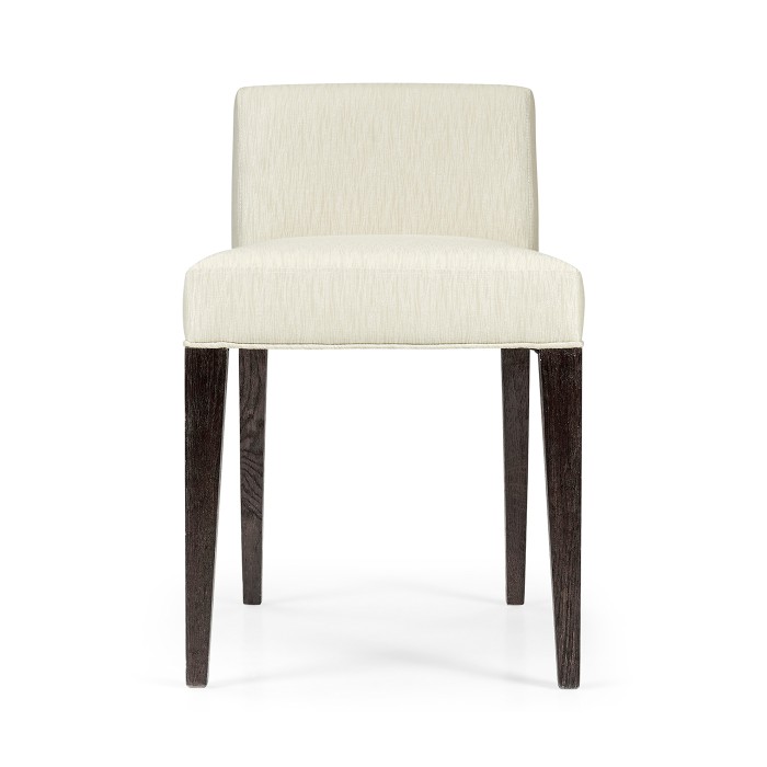 Geometric Dark Mocha Oak Vanity Chair