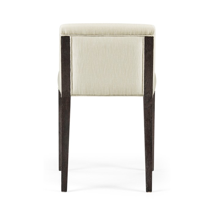 Geometric Dark Mocha Oak Vanity Chair