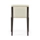 Geometric Dark Mocha Oak Vanity Chair