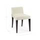 Geometric Dark Mocha Oak Vanity Chair