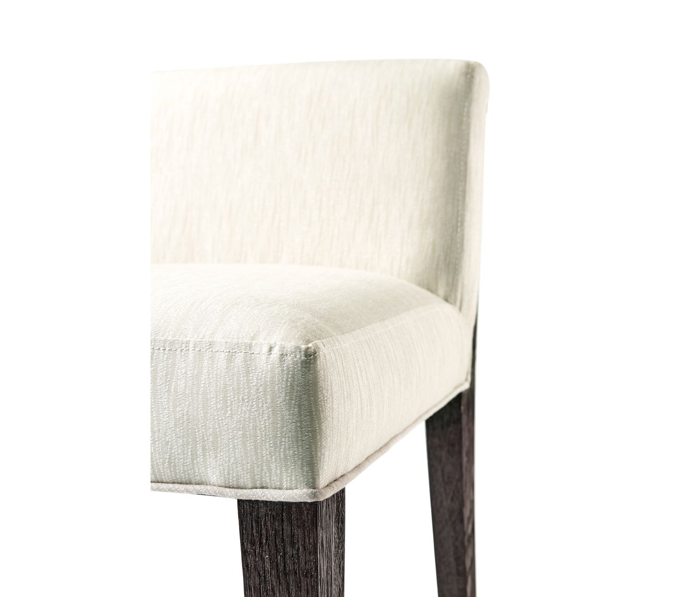 Geometric Dark Mocha Oak Vanity Chair