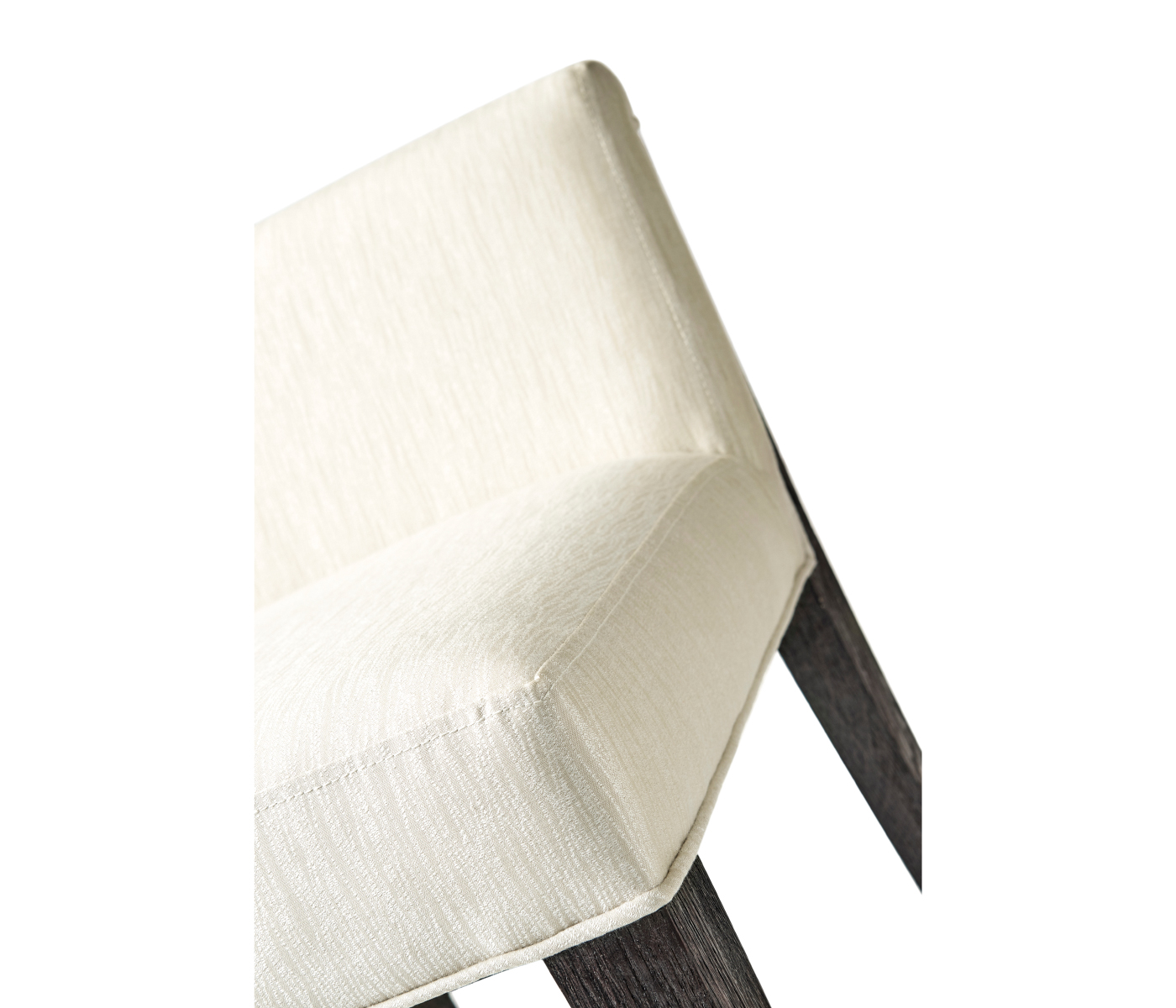 Geometric Dark Mocha Oak Vanity Chair