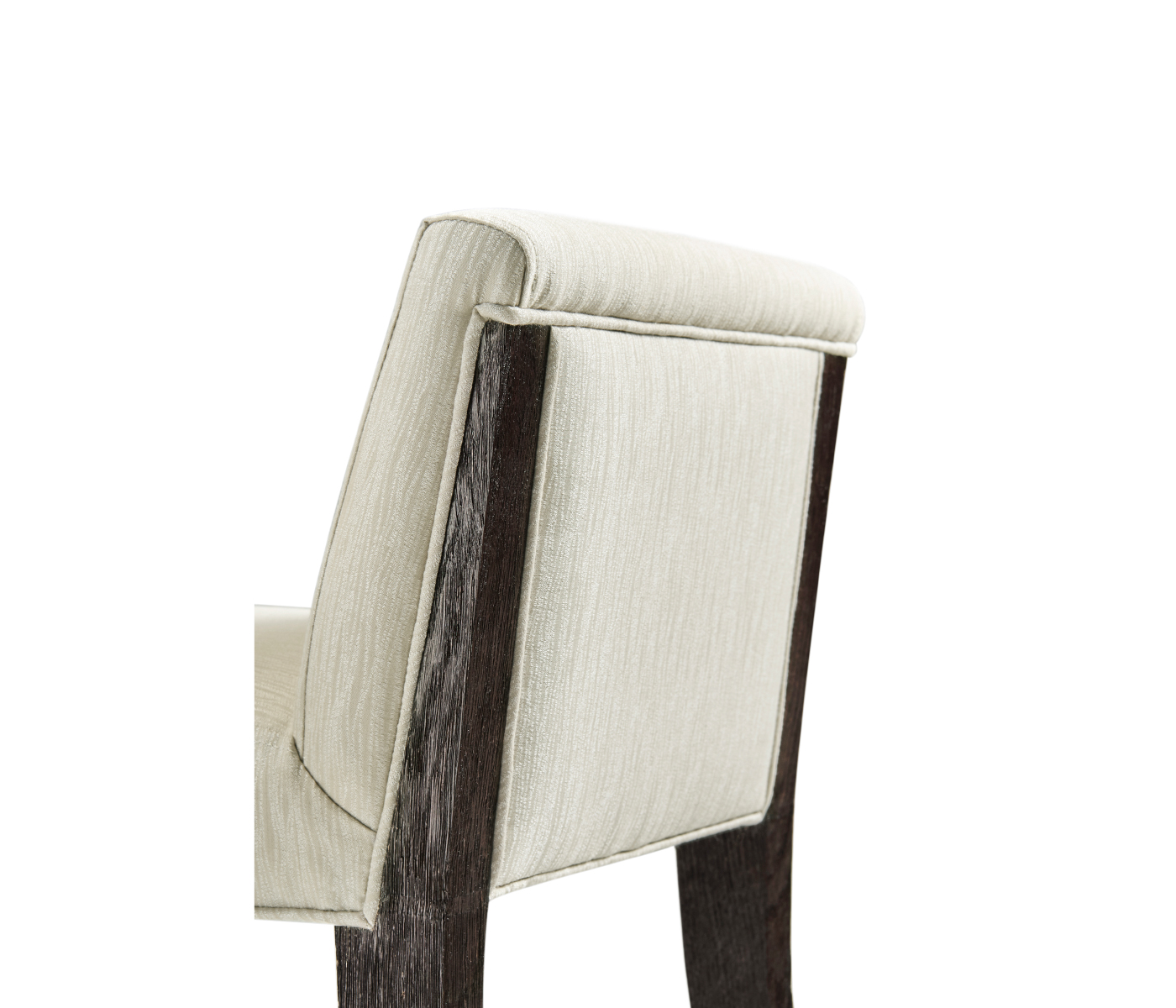 Geometric Dark Mocha Oak Vanity Chair