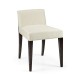 Geometric Dark Mocha Oak Vanity Chair