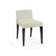 Geometric Dark Mocha Oak Vanity Chair