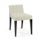 Geometric Dark Mocha Oak Vanity Chair