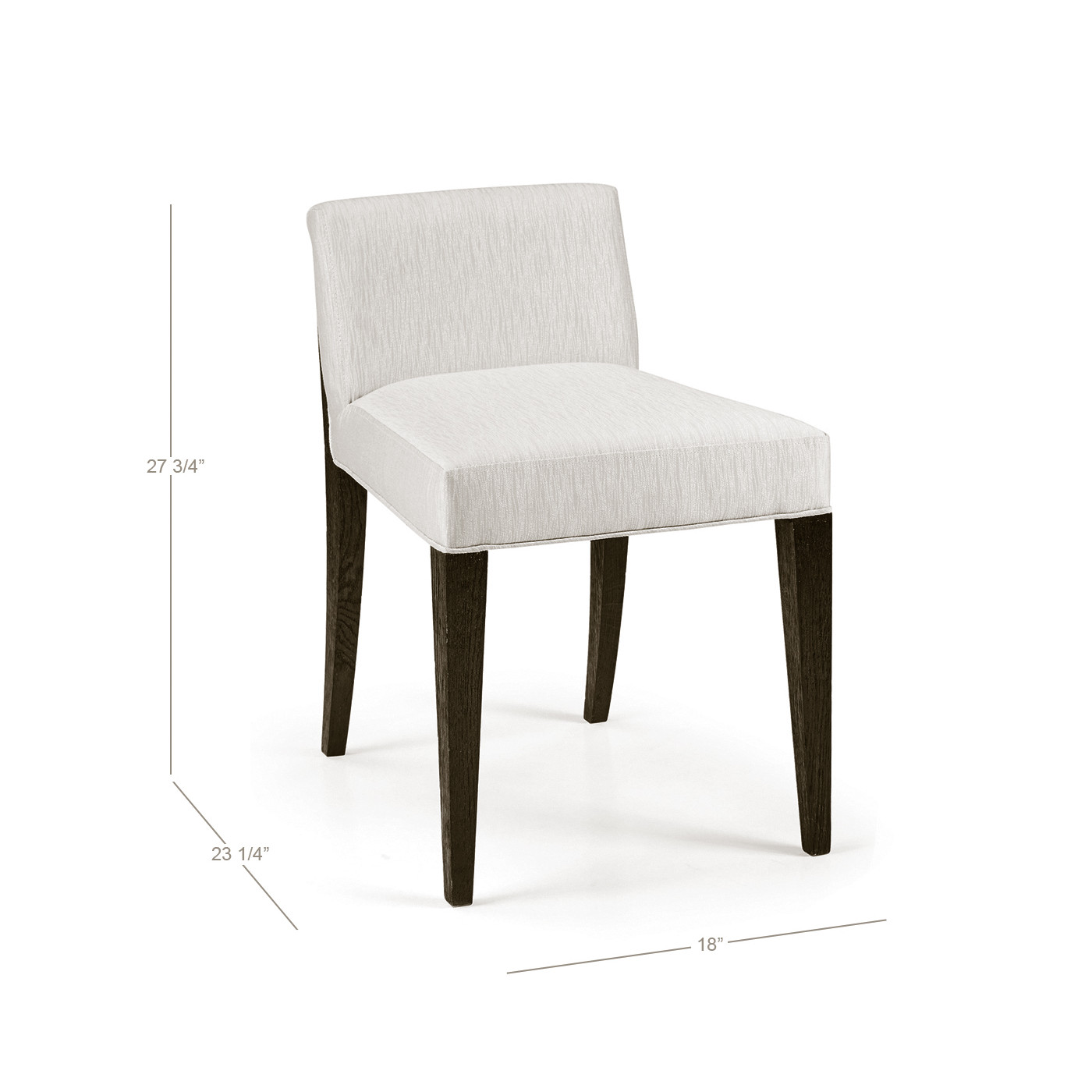 Geometric Dark Mocha Oak Vanity Chair