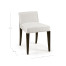 Geometric Dark Mocha Oak Vanity Chair