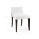 Geometric Dark Mocha Oak Vanity Chair