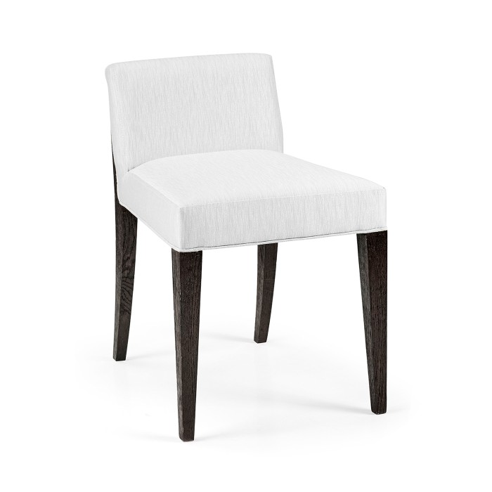 Geometric Dark Mocha Oak Vanity Chair
