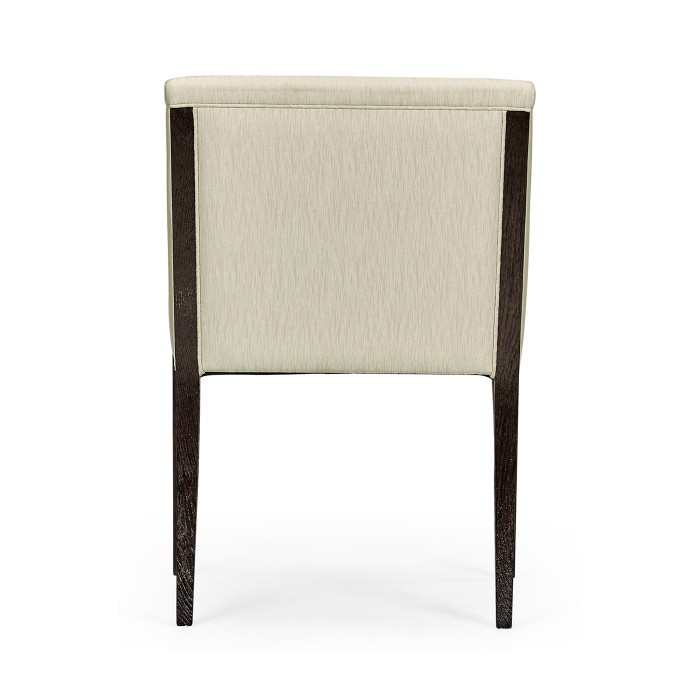Geometric Transitional Upholstered Dining Arm Chair