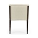 Geometric Transitional Upholstered Dining Arm Chair