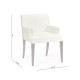 Geometric Transitional Upholstered Dining Arm Chair