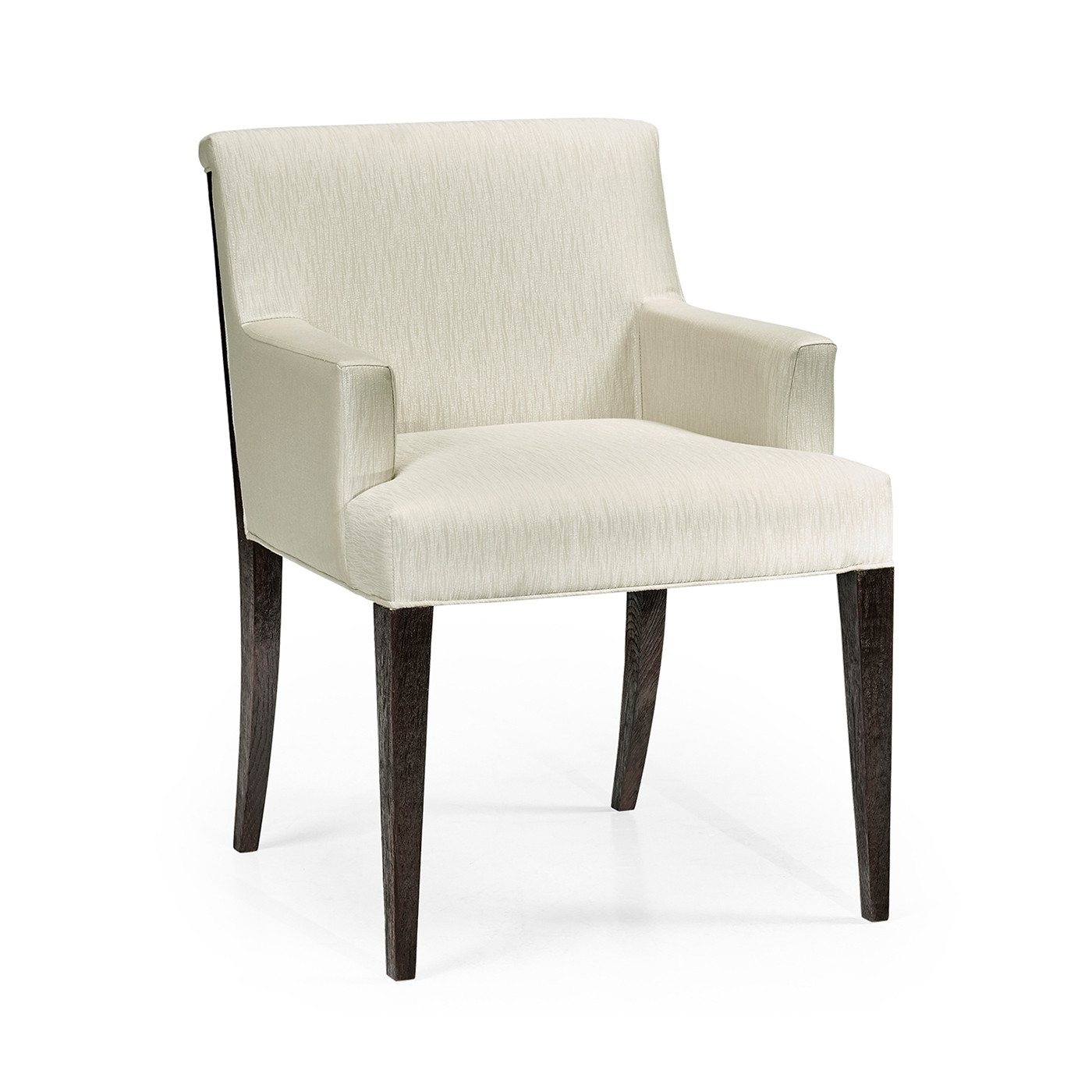 Geometric Transitional Upholstered Dining Arm Chair