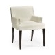 Geometric Transitional Upholstered Dining Arm Chair