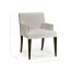Geometric Transitional Upholstered Dining Arm Chair