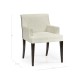 Geometric Transitional Upholstered Dining Arm Chair