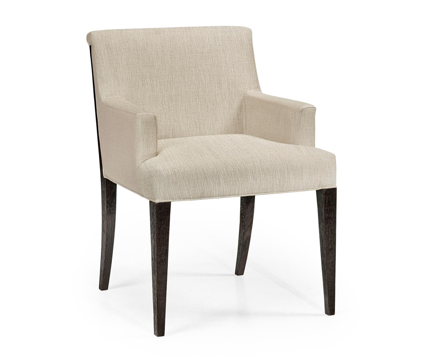 Geometric Transitional Upholstered Dining Arm Chair