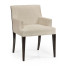 Geometric Transitional Upholstered Dining Arm Chair