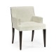Geometric Transitional Upholstered Dining Arm Chair