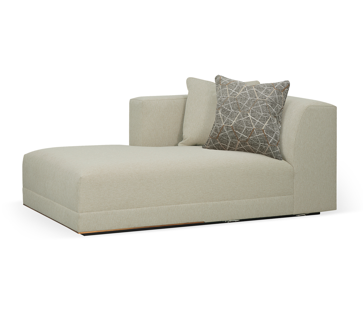Geometric LFT Arm Chaise Lounge