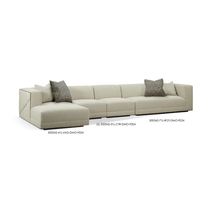 Geometric LFT Arm Chaise Lounge