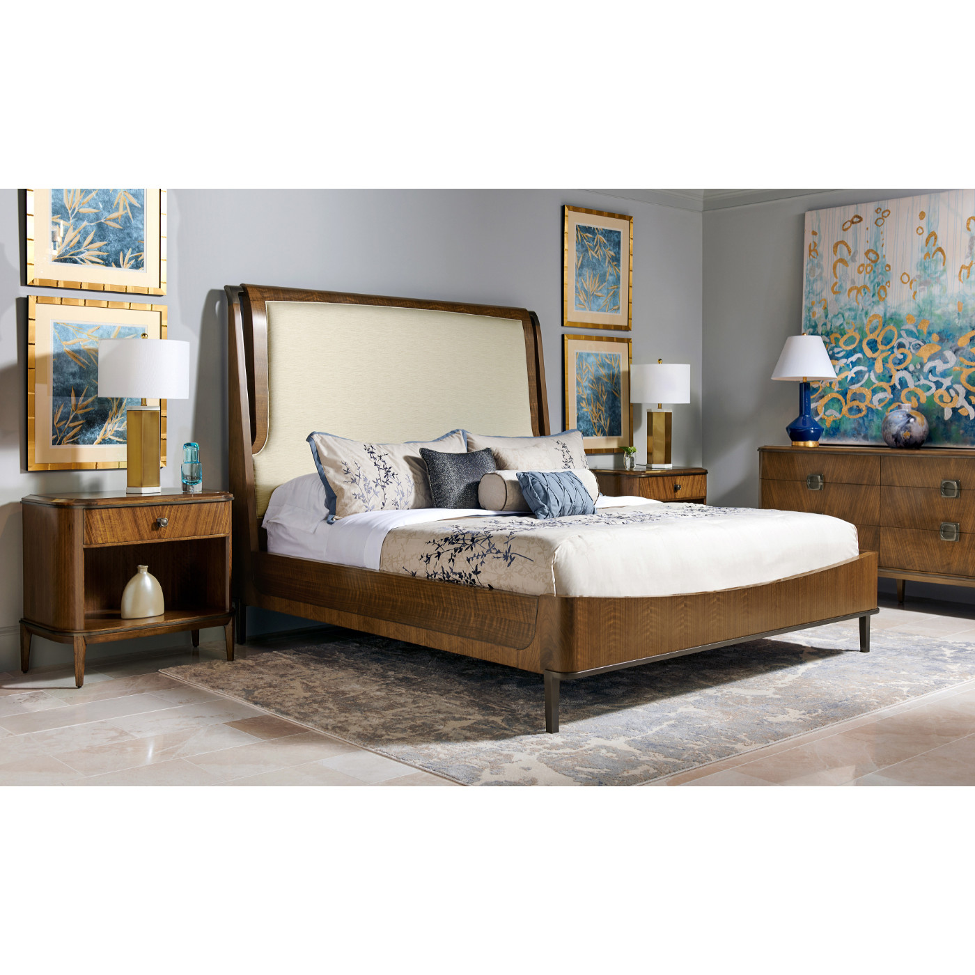 Toulouse Upholstered Cali King Bed
