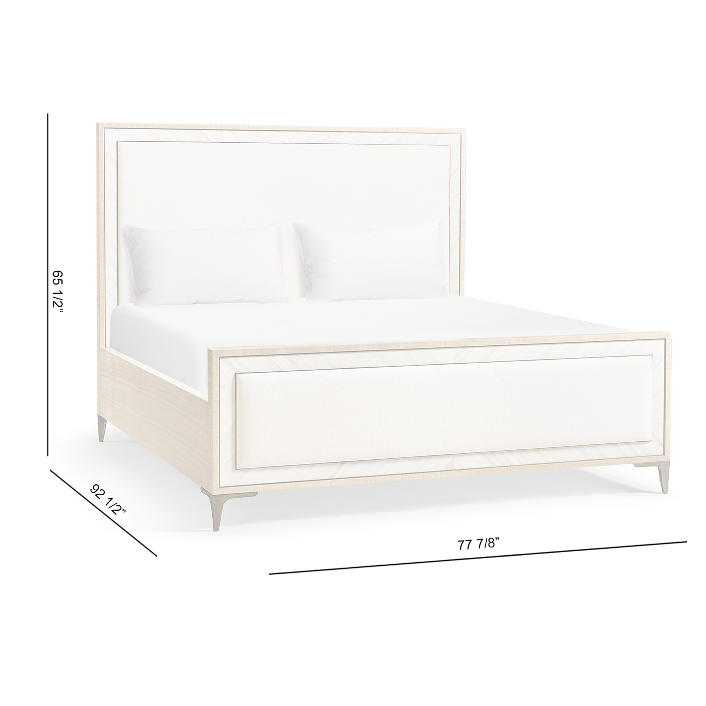 Tideline Bone & Linen-Blend Upholstered Cali King Bed