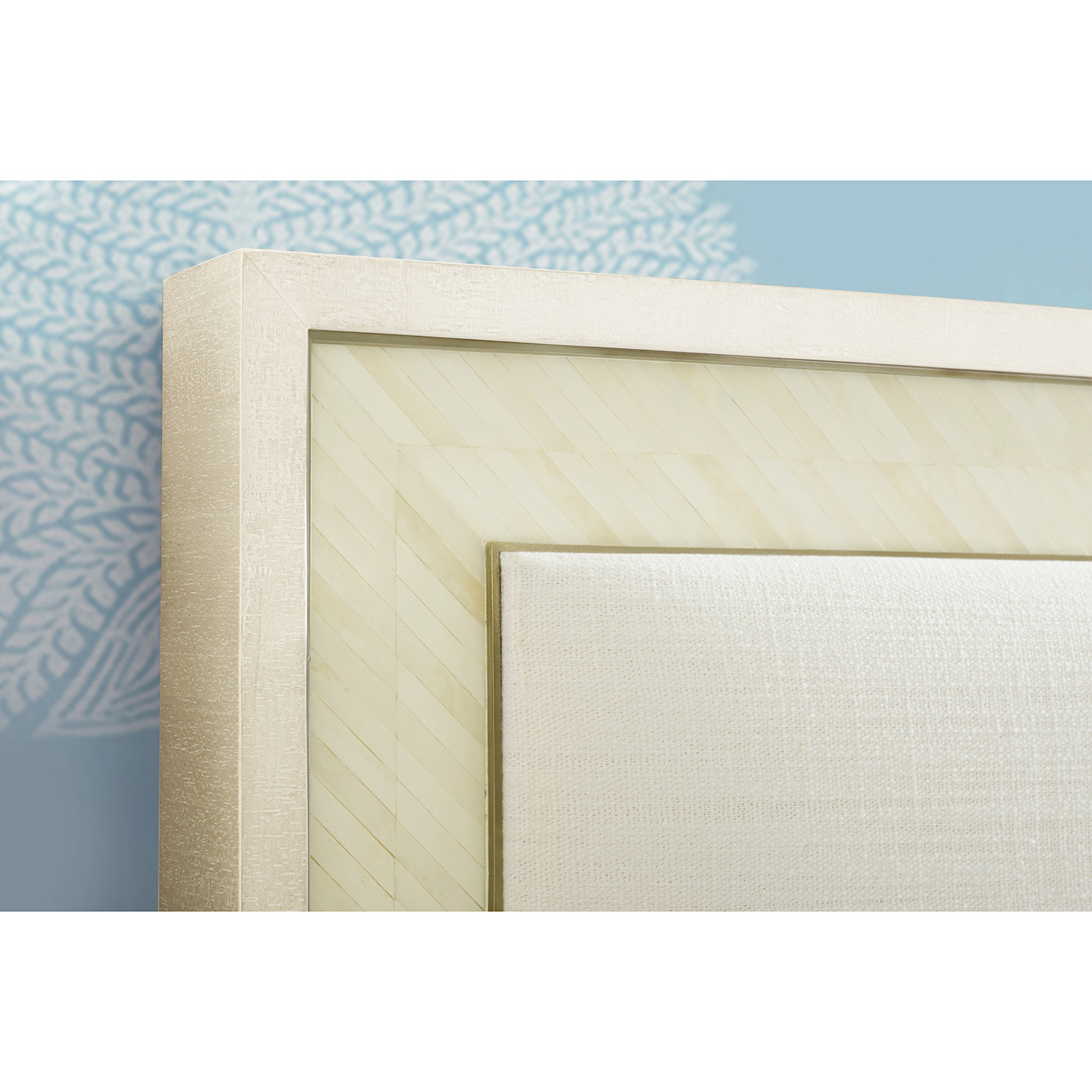 Tideline Bone & Linen-Blend Upholstered Cali King Bed