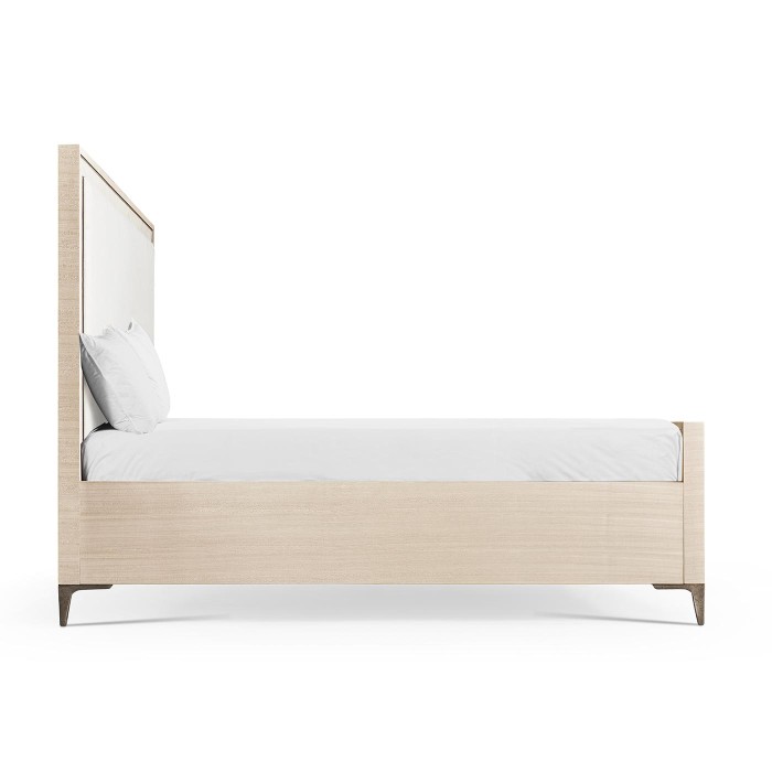 Tideline Bone & Linen-Blend Upholstered Bed