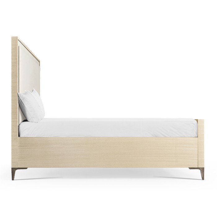 Tideline Bone & Linen-Blend Upholstered Bed