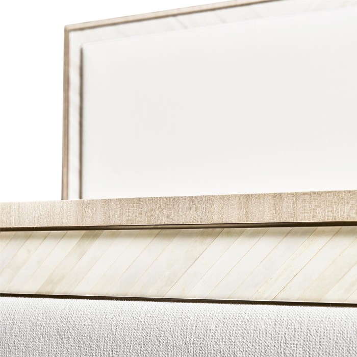 Tideline Bone & Linen-Blend Upholstered Bed