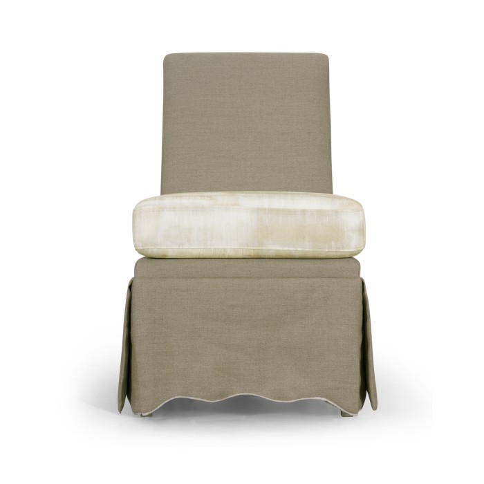 Linen Skirted Parsons Chair