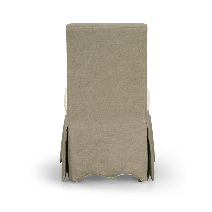 Linen Skirted Parsons Chair