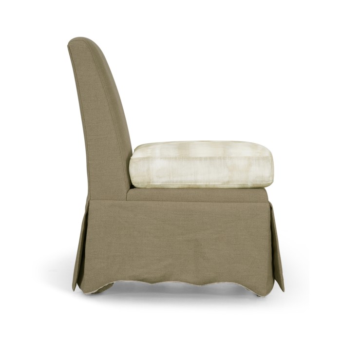 Linen Skirted Parsons Chair