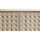 Cnoidal Carved Cane Door Chest