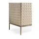 Cnoidal Carved Cane Door Chest