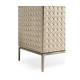 Cnoidal Carved Cane Door Chest