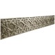 Cnoidal Cane Carved Metal Desk