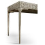 Cnoidal Cane Carved Metal Desk