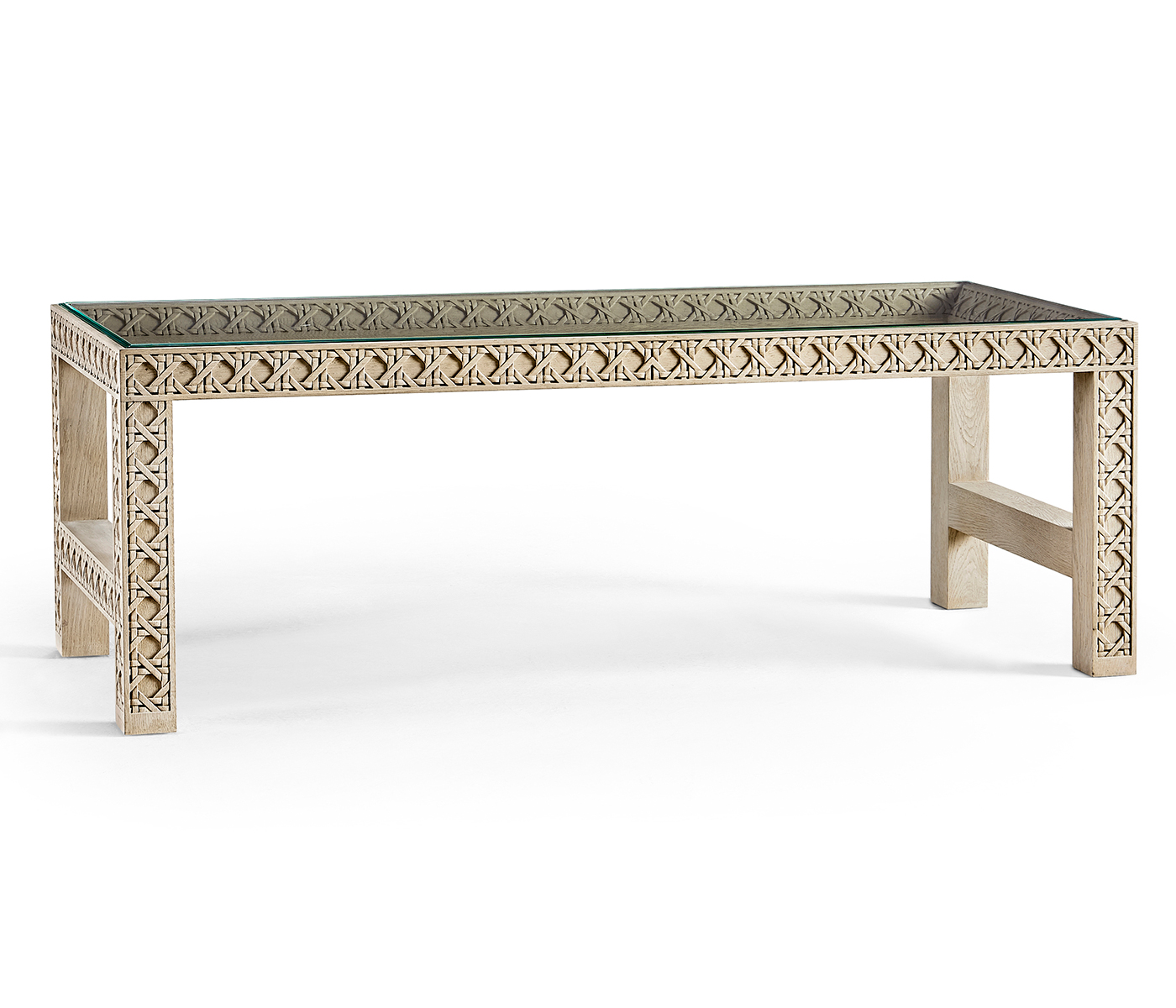 Cnoidal Cane Carved Cocktail Table Cnoidal Cane Carved Cocktail Table