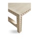 Cnoidal Cane Carved Cocktail Table