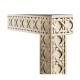 Cnoidal Cane Carved End Table